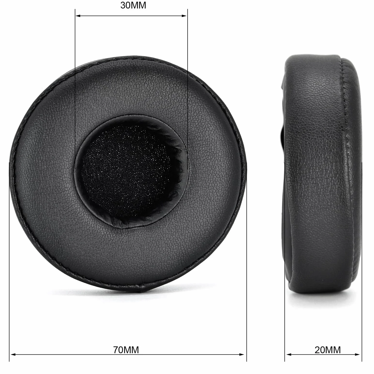 INF Zamienne podkładki do Panasonic Technics Professional RP-DJ1200/1205/1210, podkładki ze skóry PU i elastyczna gąbka o wysokiej gęstości