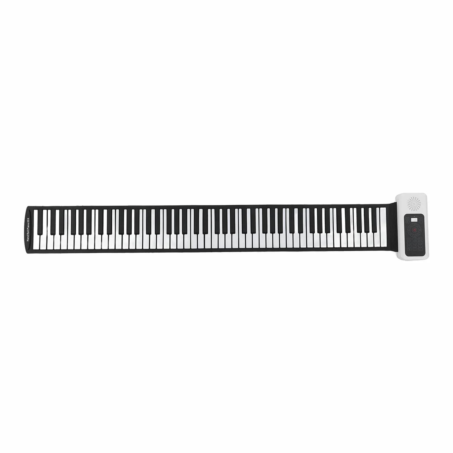 88 Klawiszy Roll Piano, Silikonowy ABS Składany Elektryczny Pianino Ręczne z grubszą klawiaturą 128 Rytmów