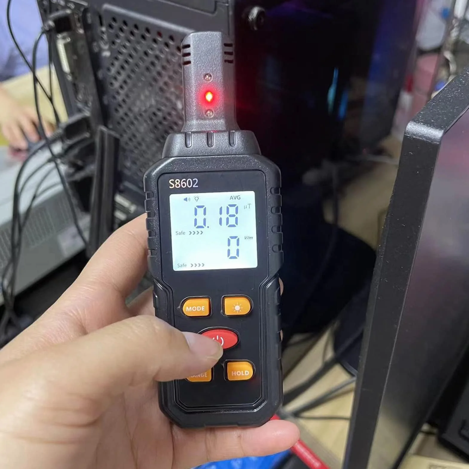 Tester Promieniowania Elektromagnetycznego ABS EMF Detektor Elektrycznego Pola Magnetycznego do urządzeń Elektrycznych i Przewodów Elektrycznych