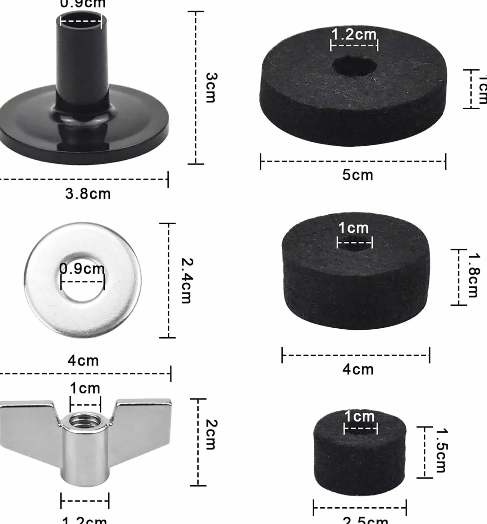 SONICAKE Cymbal zestaw o niskiej głośności, 14" HiHat + 16" Crash + 18" Crash + 20" Ride zestaw talerzy złoty, 5 sztuk, z kieszenią na miednicę i akcesoriami