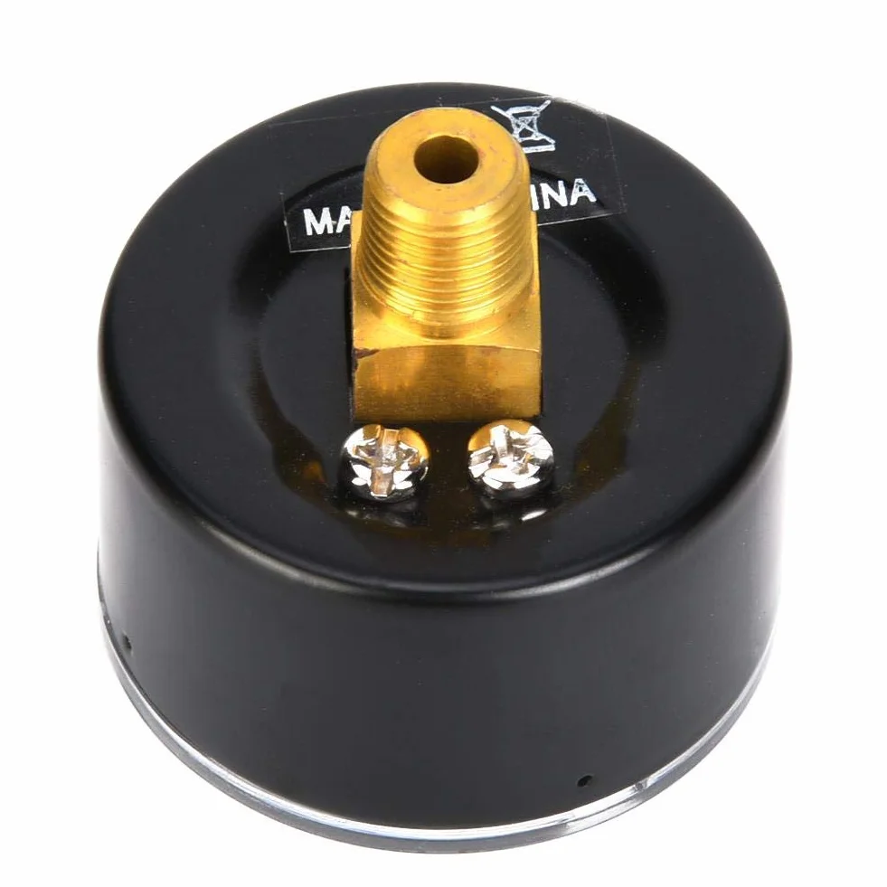 Mechaniczny manometr do, Manometry i odkurzacze Manometry Powietrza Olej Woda BSPT 1/8 cali Powrót połączenia (0-30psi,0-2bar)