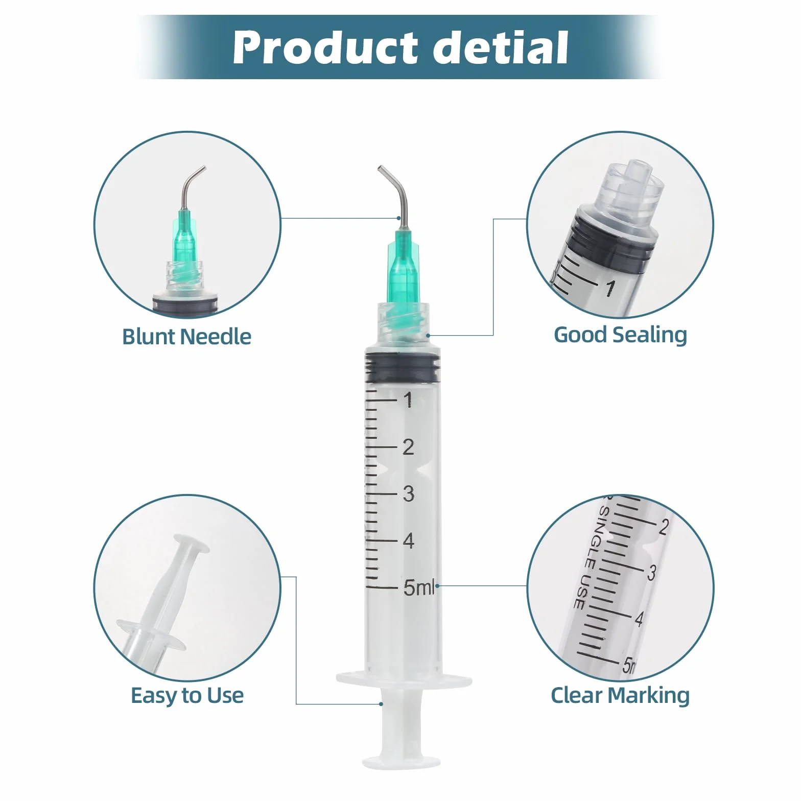 Zestaw 20 strzykawek z tępą igłą, różne rozmiary, 1 ml, 3 ml, 5 ml, 10 ml, 20 ml do napełniania i pomiaru płynów, laboratoria naukowe, nawadnianie roślin, przezroczysty