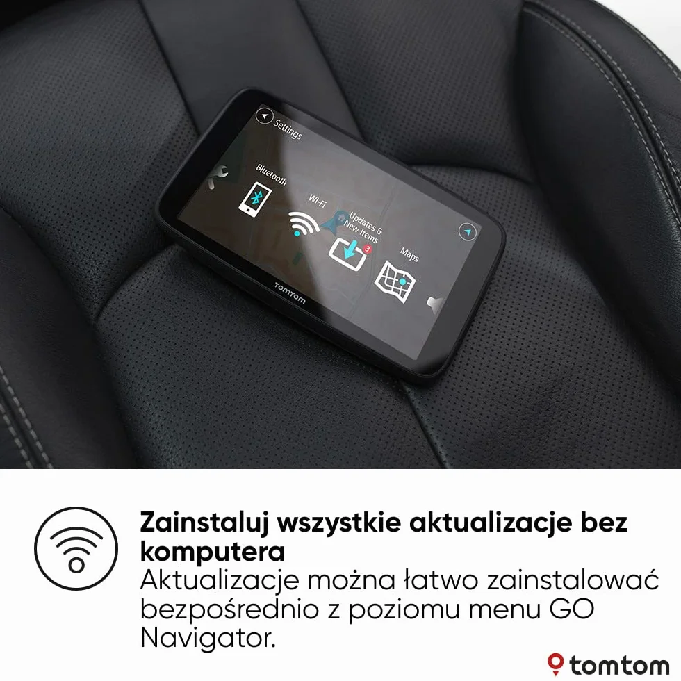 TomTom GO Navigator Nawigacja samochodowa (6-calowy ekran, aktualne informacje drogowe i ostrzeżenia o fotoradarach na okres próbny, mapy świata, aktualizacje przez sieć Wi-Fi)