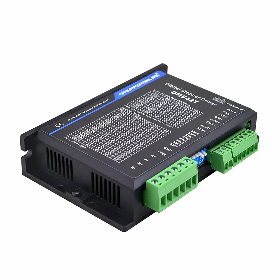 STEPPERONLINE Sterownik silnika krokowego/sterownik silnika krokowego DM542T 1.0-4.2A 20-50VDC dla silnika krokowego Nema 17, 23, 24