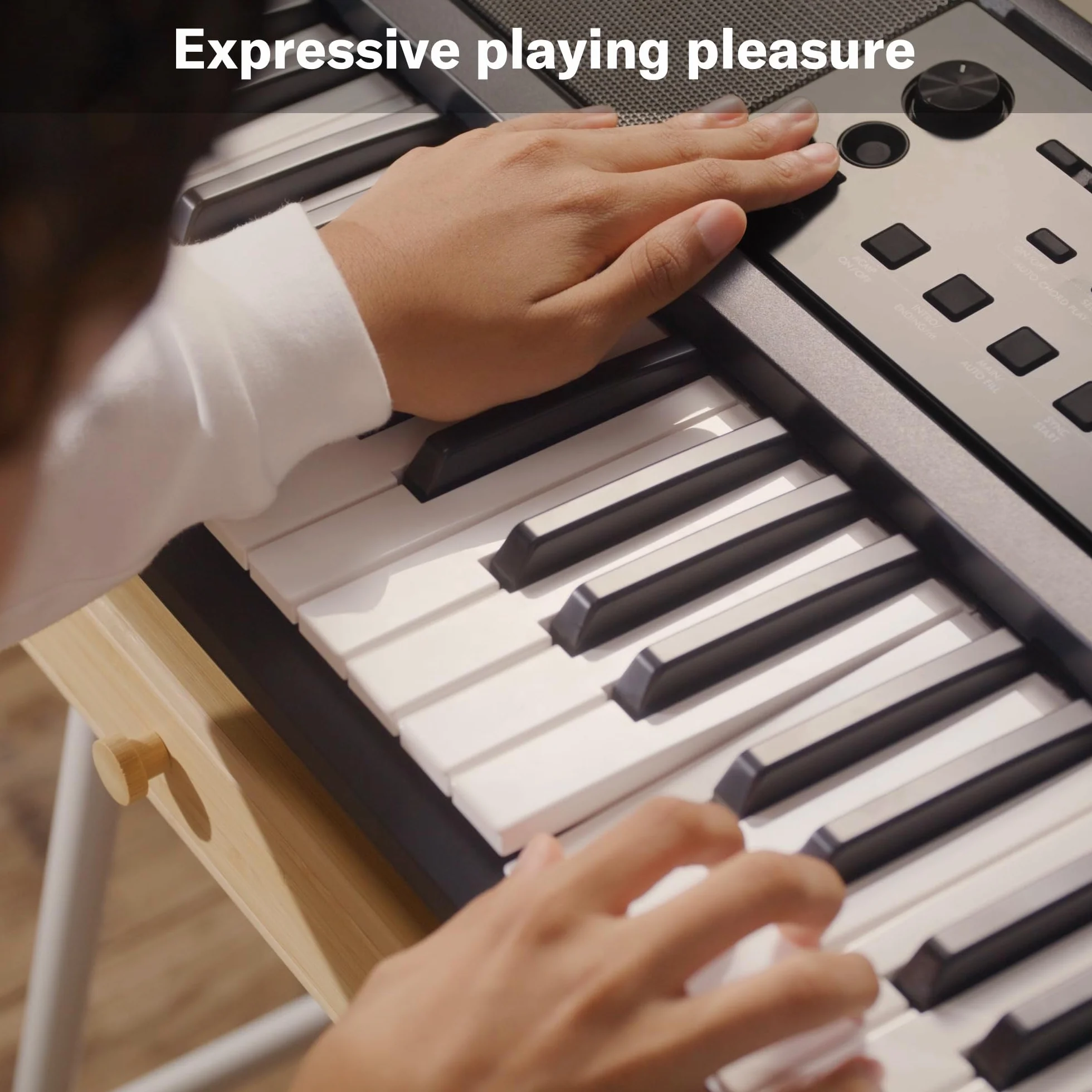 Yamaha PSR-E383 Przenośny Keyboard 61 Czułych na Dotyk Klawiszy, Lekcje Online Yamaha Music School