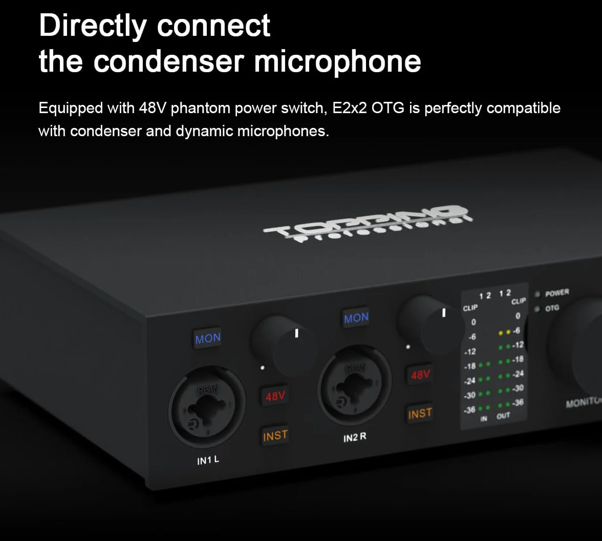 E2x2 OTG, Interfejs audio USB z bezpośrednim podłączeniem do smartfona przez OTG i rozszerzeniem wyjścia SPDIF (czarny)