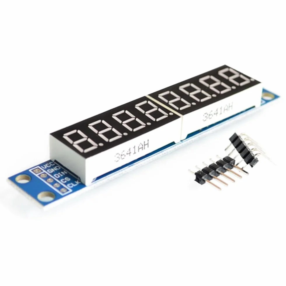 TM1637/TM1638/MAX7219 4/8 bitów cyfrowy moduł wyświetlacza LED do zegara czerwona anoda Tube Driver Board (MAX7219)