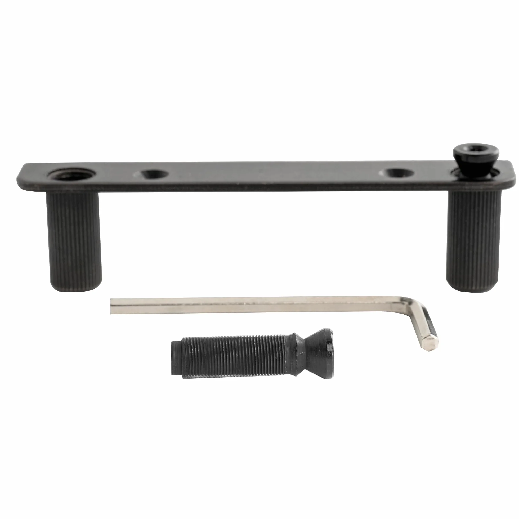 Musiclily Pro Double Blokowany Mostka Tremolo Wspornik i Trzpieni M7 do Gitary Elektrycznej Floyd Rose Style, Czarny