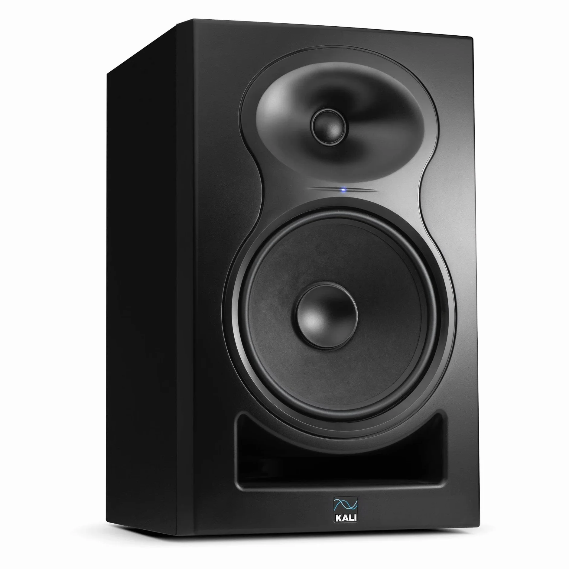 Kali Audio IN-8 aktywny 3-drożny monitor bliskiego pola, głośnik monitorujący studyjny (współosiowy głośnik średni/wysokotonowy, 140 W - 60/40/40 W Tri-Amped), czarny