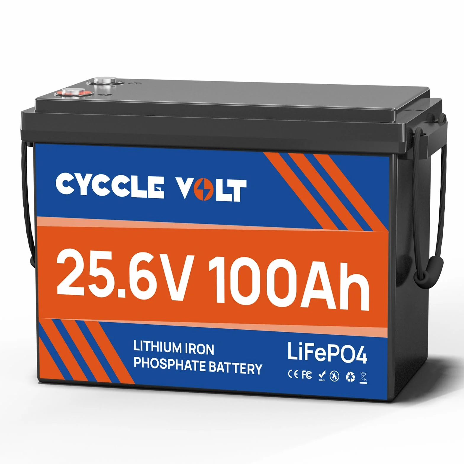 Akumulator litowy LiFePO4 24V 100Ah, akumulator LiFePO4 do głębokiego rozładowania 9000+ cykli z BMS, MAX moc 2560W, idealny do kampera, silnika trollingowego, magazynowania energii poza siecią