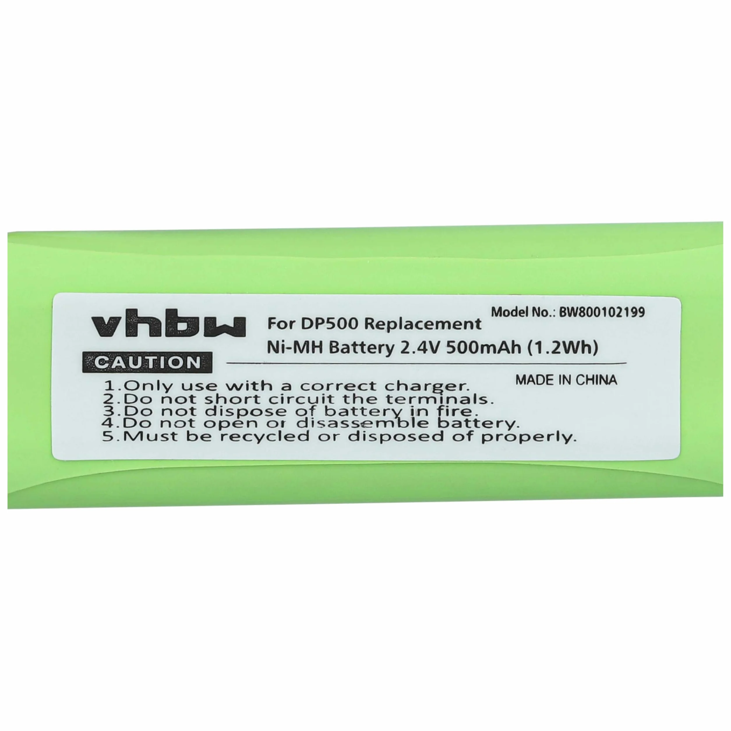 vhbw 2 x bateria pasująca do Medion MD82622, MD83001, MD83022, MD83091, MD83166, MD83274, MD83542, m.in. telefon stacjonarny (500 mAh, 2,4 V, NiMH)