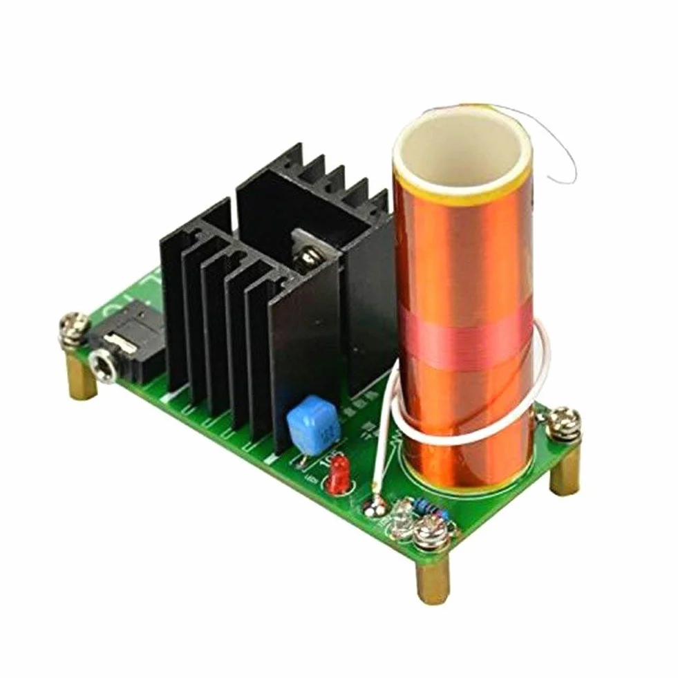 DollaTek DC 15-24 V 15W Mini muzyka cewka Tesla G?o?nik plazmowy zestawy DIY Tesla G?o?nik plazmowy Bezprzewodowa transmisja ZESTAWY DIY
