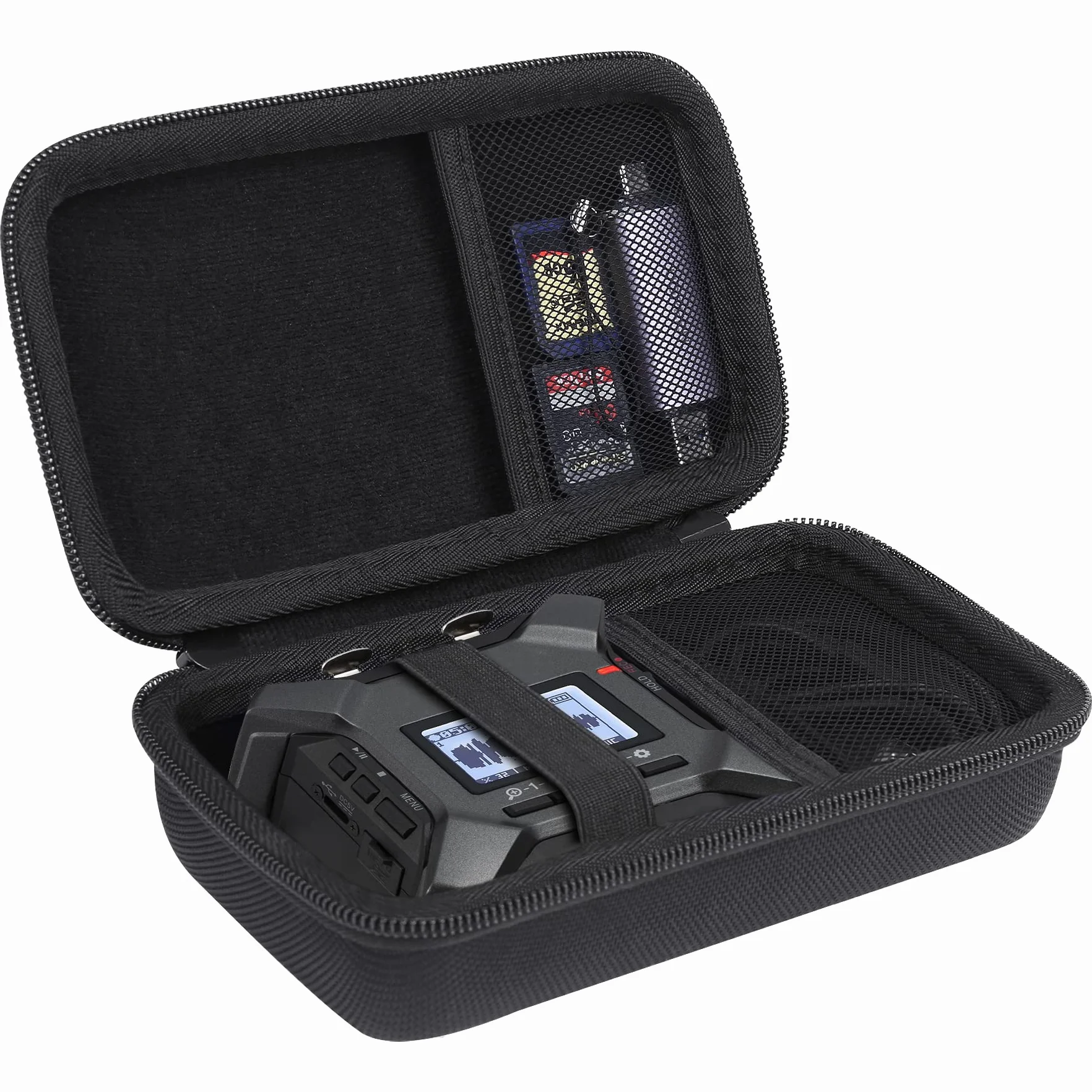 co2CREA Twarde etui podróżne do przechowywania do rejestratora Zoom, tylko etui, Czarny, For Zoom F3