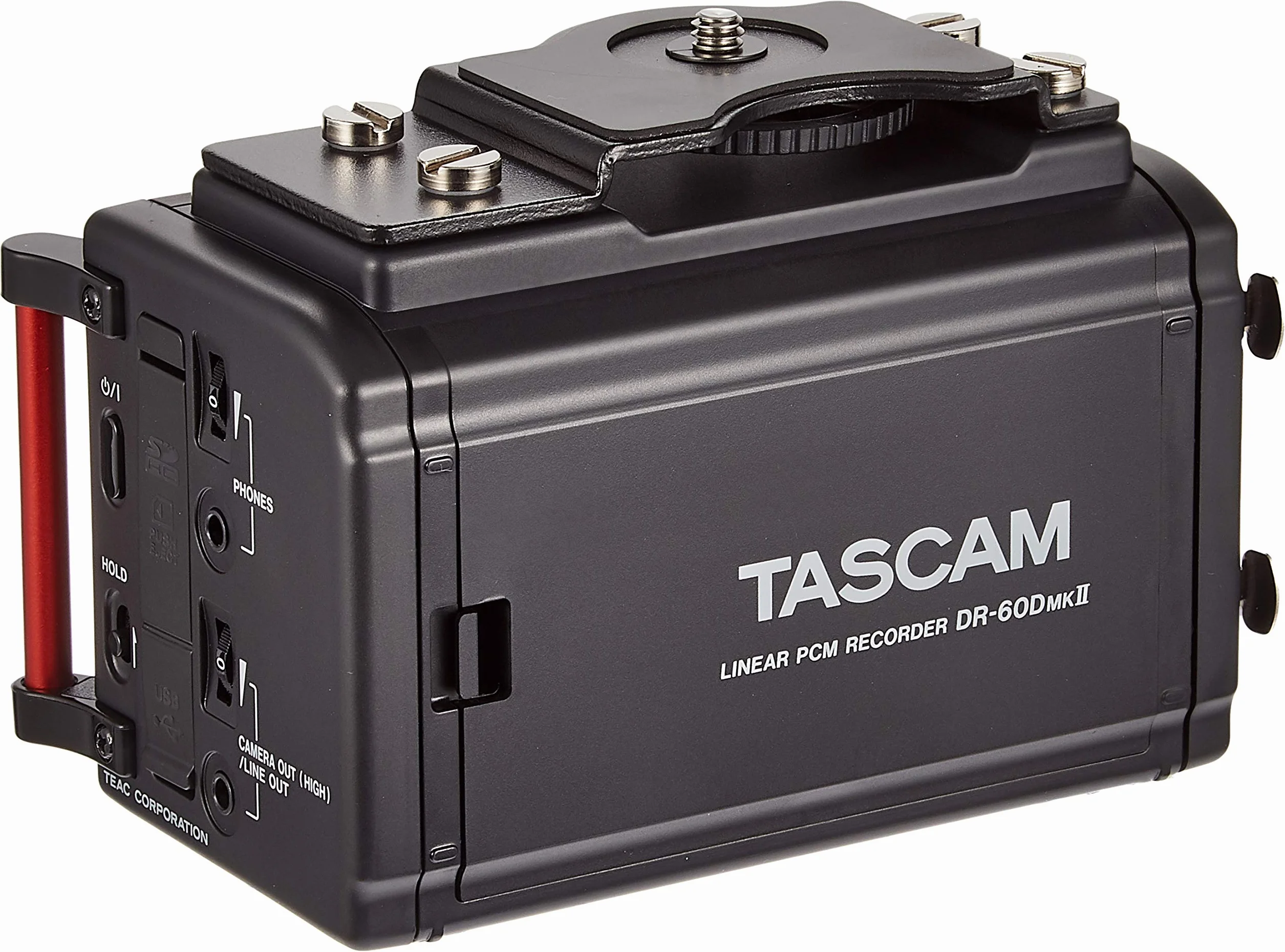 Tascam DR-60DMKII Rejestrator Audio Do Kamer DSLR, Czarny