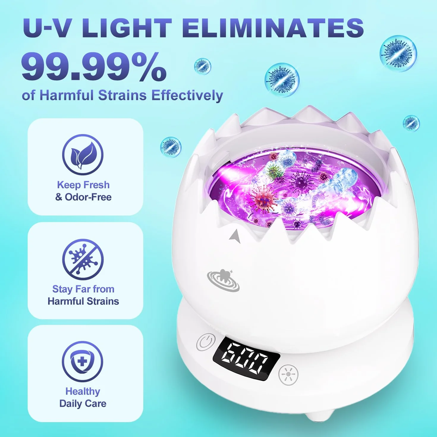 Ultrasonic Cleaner 2025–45000 Hz, 180 ml, ultradźwiękowe urządzenie do czyszczenia Dental Pod do szyn zębowych, protez, retainerów, alignerów, protez zębowych, główki szczoteczki do zębów, biżuterii