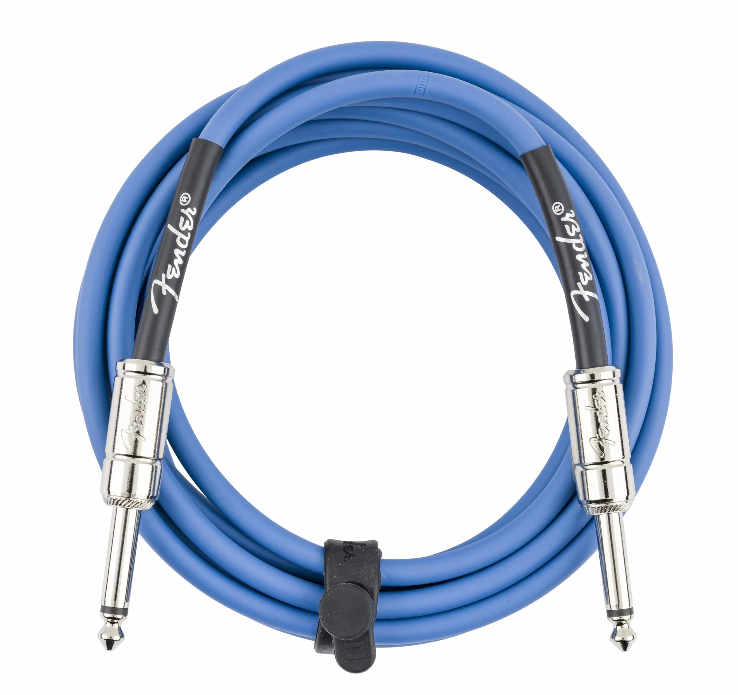 Fender Contour Instrument Cable, Stocking Stuffers, Guitar Cable, Guitar Accessories, Straight/Straight, Lake Placid Blue, 10 ft