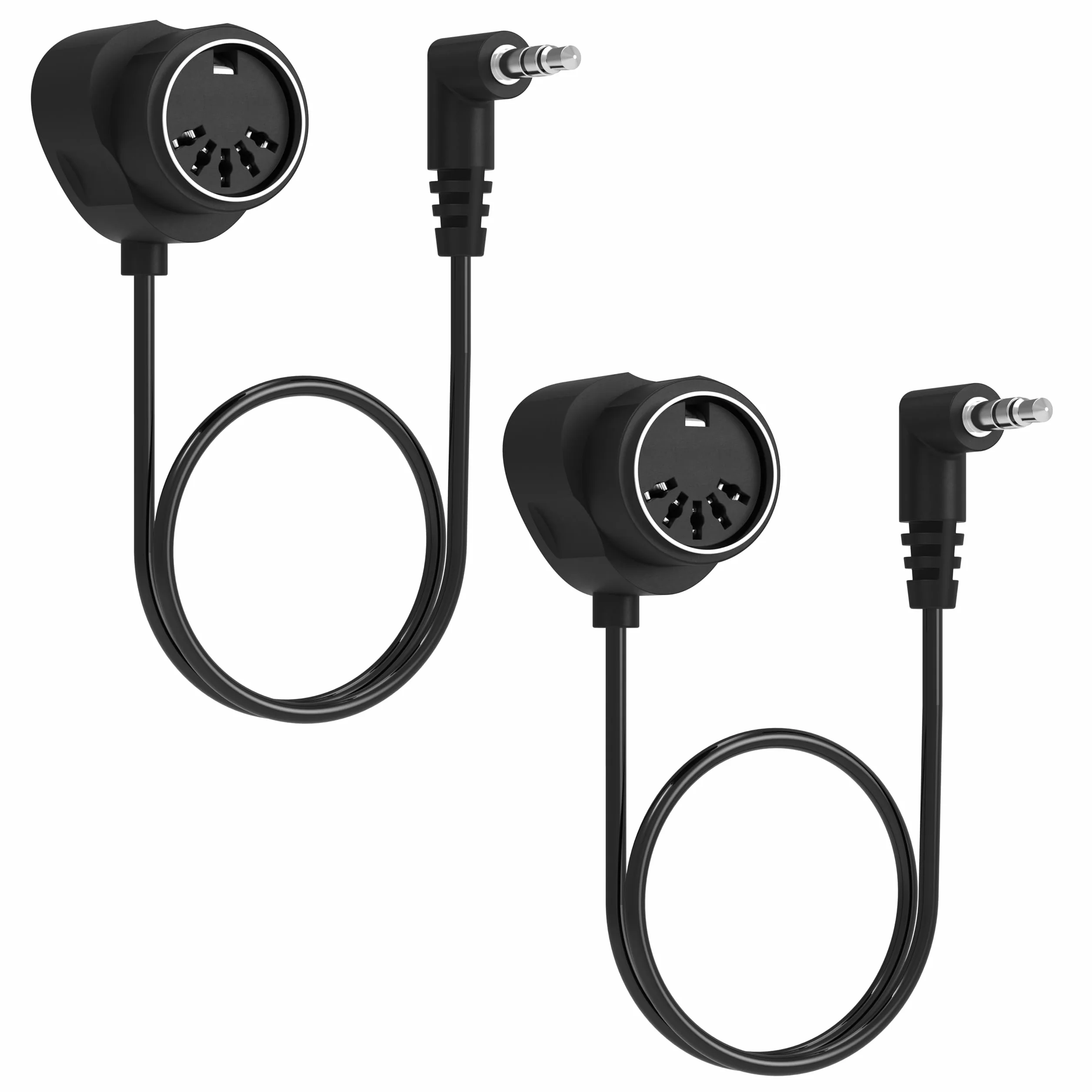 FORE 2-Pack 100CM kabel MIDI TRS typu A 3,5mm - żeński typ A TRS 3,5mm do MIDI 5 Pin Din z ultra-małymi wtykami, ciasne przestrzenie, żeński 2-Pack 100CM