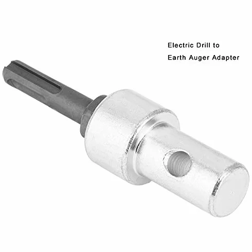Adapter Wiertarki ślimakowej do Lodu Adapter Wiertła do Wiertarki Elektrycznej do Złącza ślimaka Uziemiającego Arbor Round Shank 2 Pit 2 Slot Adapter Wiertarki Elektrycznej