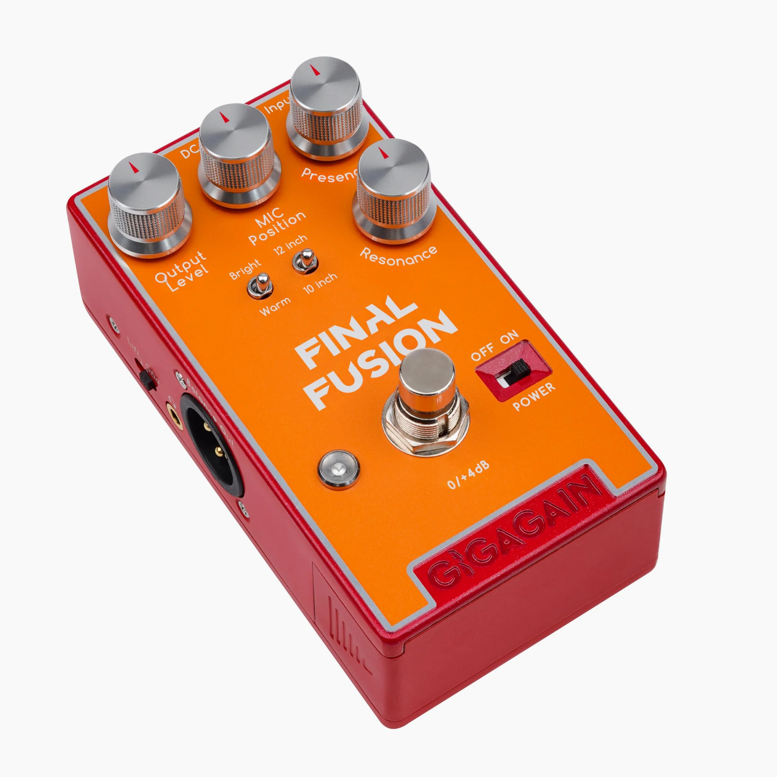 GP10 Final Fusion Cab Sim DI Box – symulator obudowy gitarowej i DI-Box, nagrywanie bez wzmacniacza, wyjście miksera i interfejsu audio, ciche rozwiązanie do ćwiczeń, kompaktowy metalowy