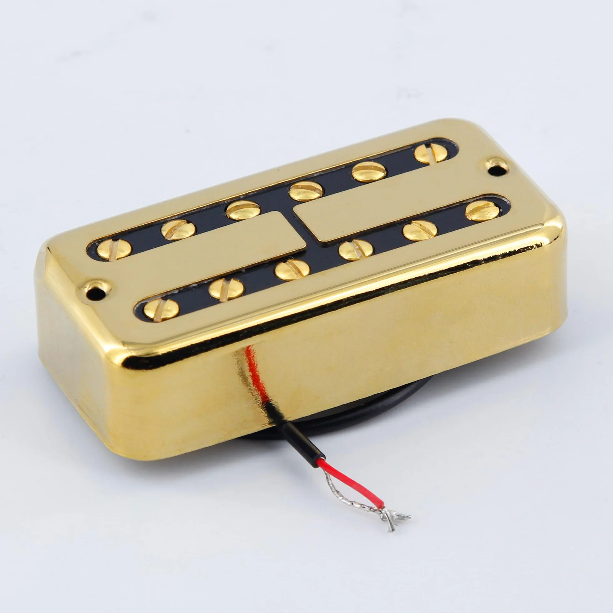 FLEOR Alnico 2 Humbucker Bridge 4-5K Pickup do gitary elektrycznej, złota