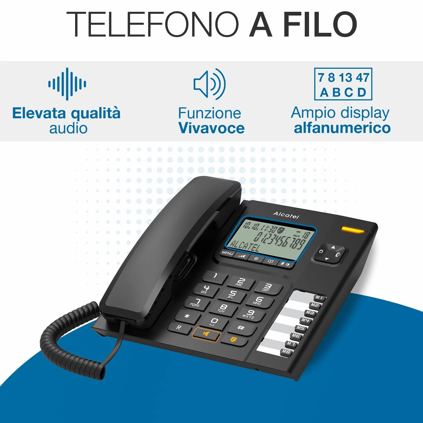Alcatel Telefon biurkowy T78 czarny