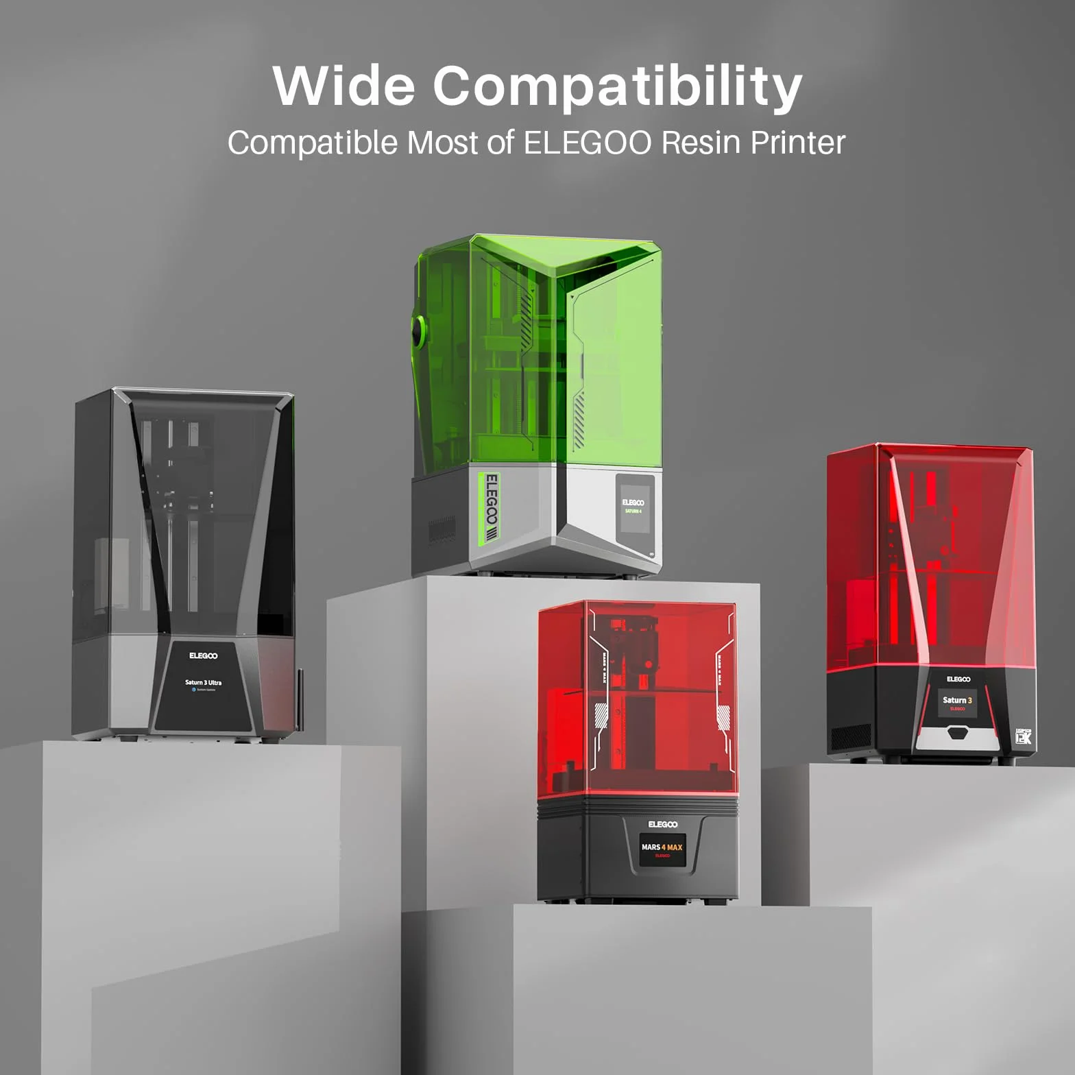 ELEGOO Smart Mini ogrzewanie do drukarek 3D na żywicę, inteligentna regulacja temperatury i wbudowany filtr powietrza, termostat grzewczy do drukarki 3D, kompatybilny z większością drukarek 3D MSLA