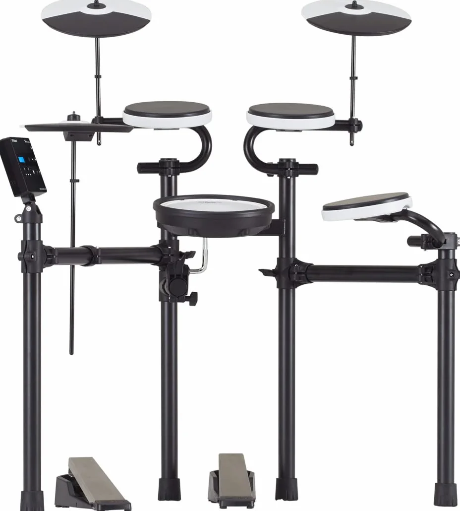 Roland TD-02KV V-Drums - Zestaw Perkusyjny z Ekspresyjną Grywalnością, Właściwościami Redukującymi Hałas, Werblem z naciągiem siateczkowym, Szeroki Układ do Gry w Stylu Akustycznym