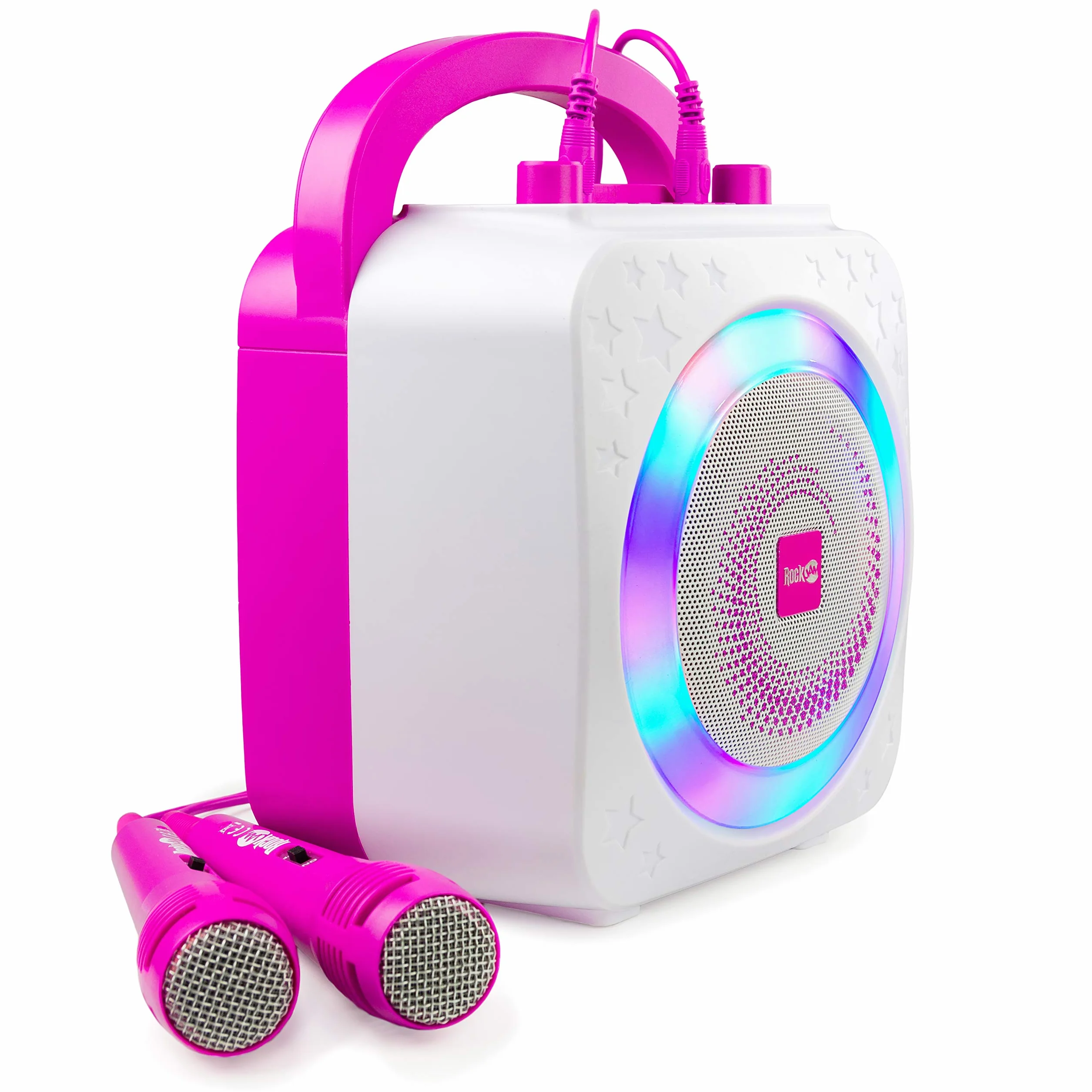 RockJam Ring urządzenie do karaoke Bluetooth z dwoma mikrofonami