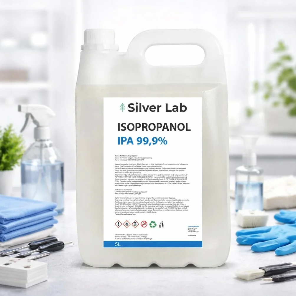 Isopropyl Alcohol IPA 99,9% – techniczny rozpuszczalnik do zastosowań przemysłowych i elektroniki – 5 L