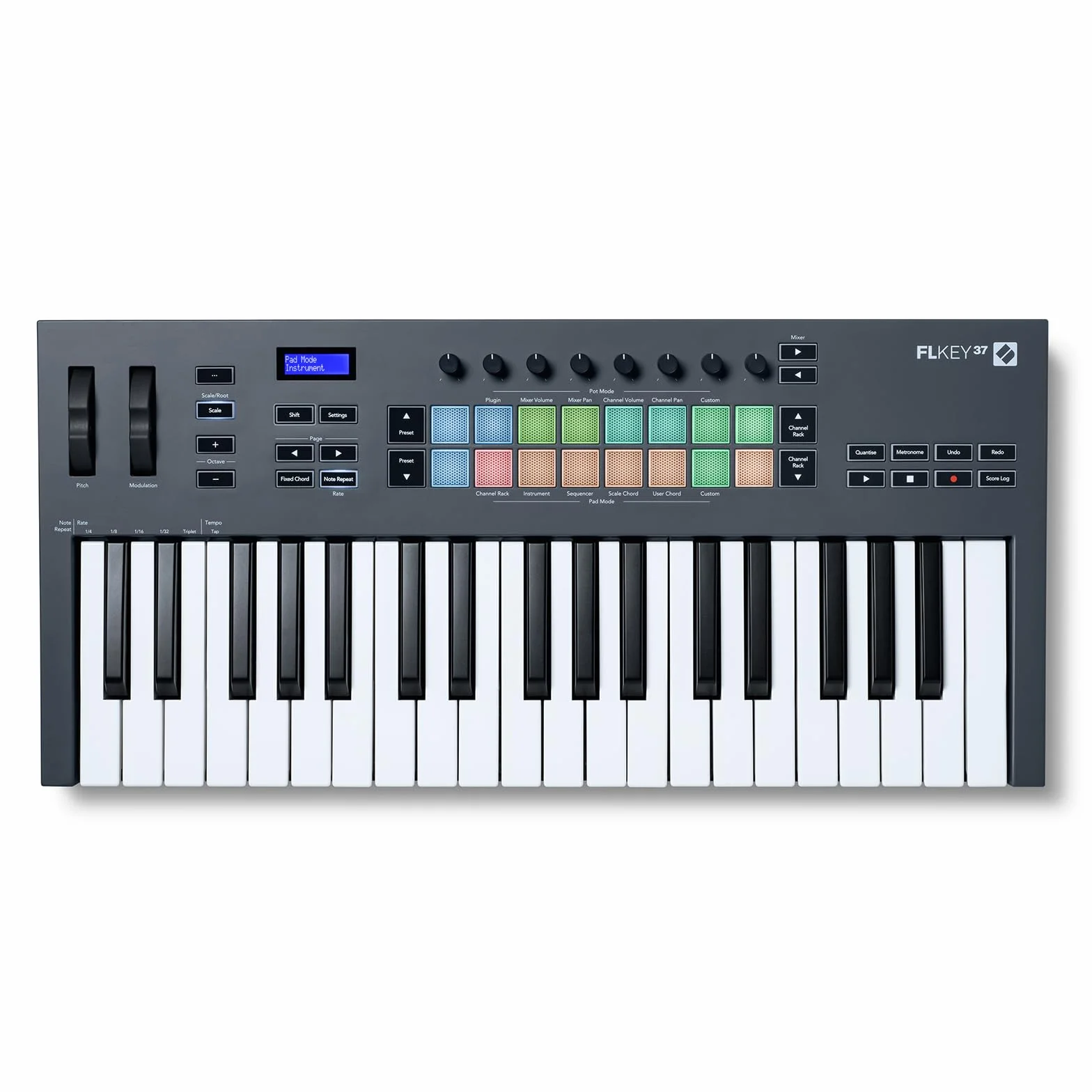 Novation FLkey 37 MIDI Kontroler Klawiatury, bezproblemowa integracja z FL Studio, tryb Chord i Scale Wszystkie programy potrzebne do produkcji muzyki.