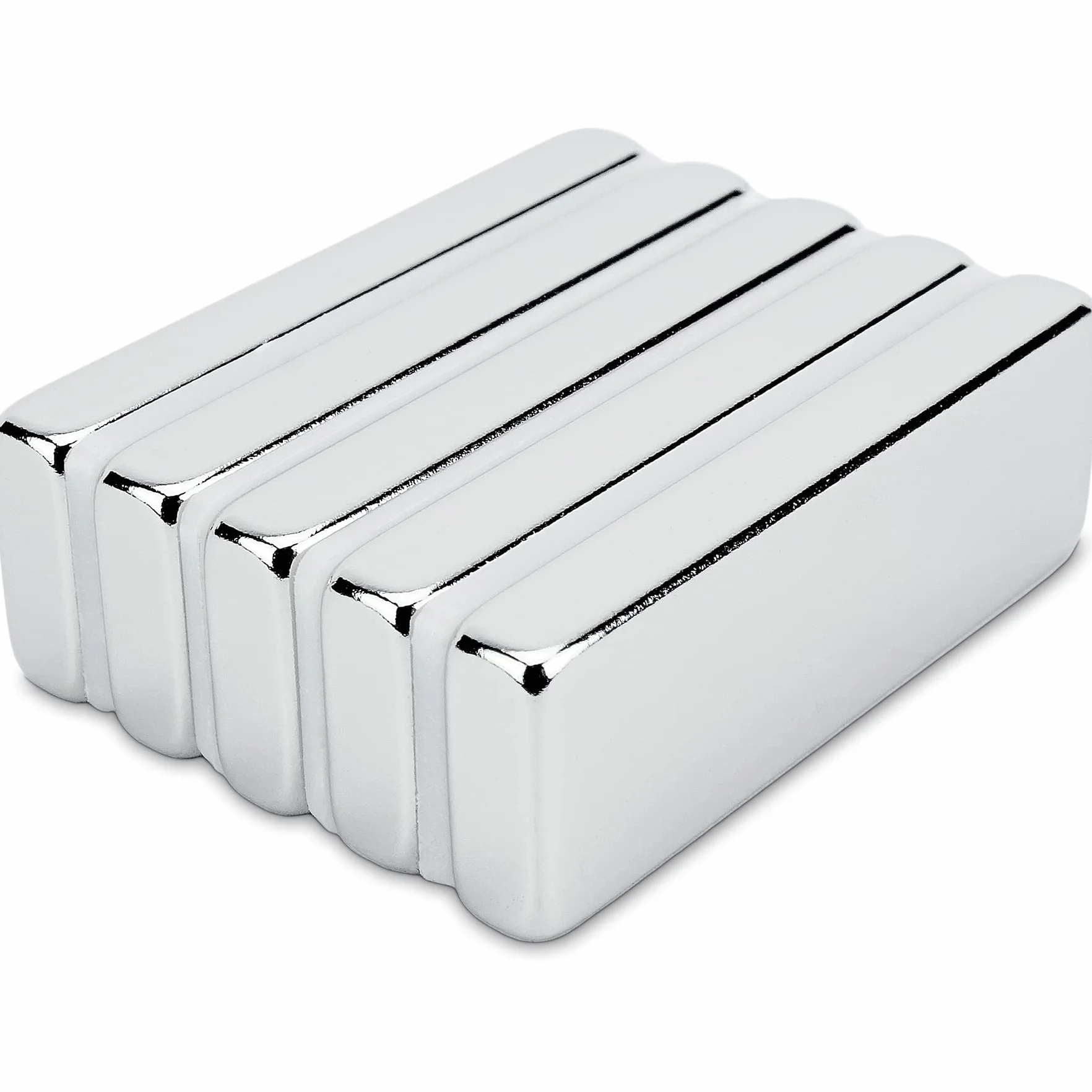 Sensei 5 sztuk Magnes neodymowy prostokątny 30x10x4 mm, bardzo mocne magnesy neodymowe sztabkowe 5,4 kg udźwigu