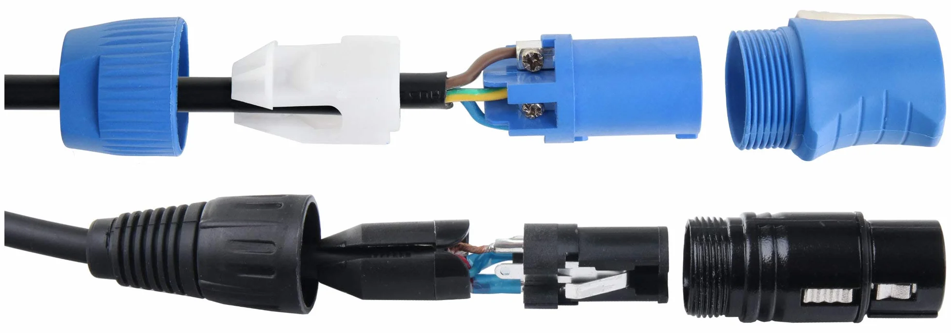 Pronomic Stage PPD-10 kabel hybrydowy Powerplug/DMX 10 m (idealny do okablowania efektów świetlnych i oświetlenia scenicznego)