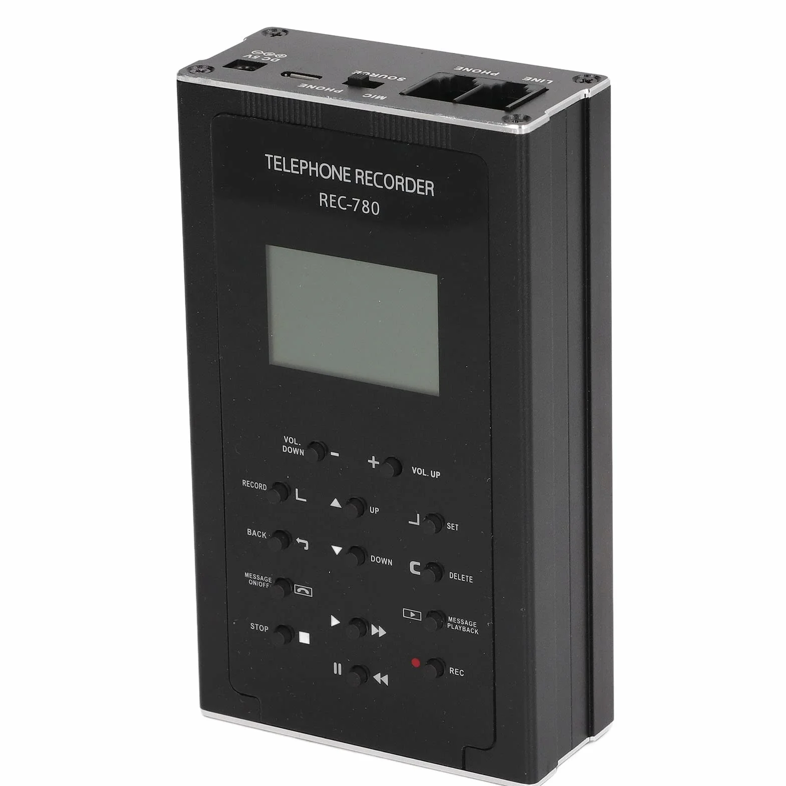 Telefon stacjonarny Rejestrator rozmów Automatyczne ręczne urządzenie do nagrywania telefonu Pamięć 32 GB Rejestrator telefonu Wielofunkcyjna obsługa Analogowy telefon cyfrowy VoIP 100‑240 V