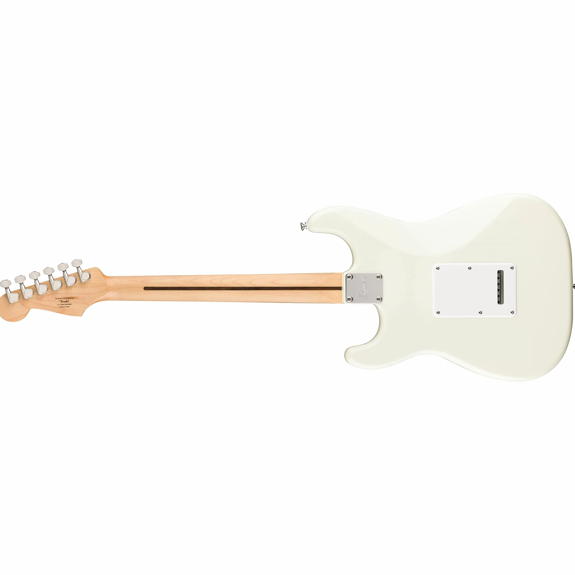 FSR Squier Sonic Stratocaster HSS gitara elektryczna, klawiatura klonowa, biała maskownica, Arctic White