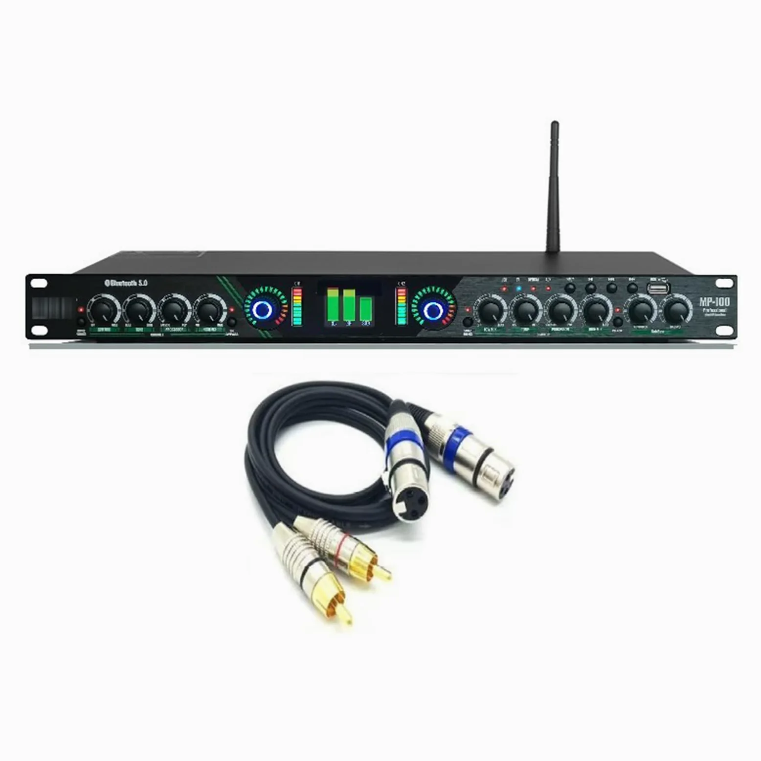 Jednostka efektów przedwzmacniacza, cyfrowy procesor audio, inteligentna ochrona przed wyciem, gniazdo USB, Bluetooth 5.0, obsługuje wiele bezstratnych formatów, idealny do występów scenicznych