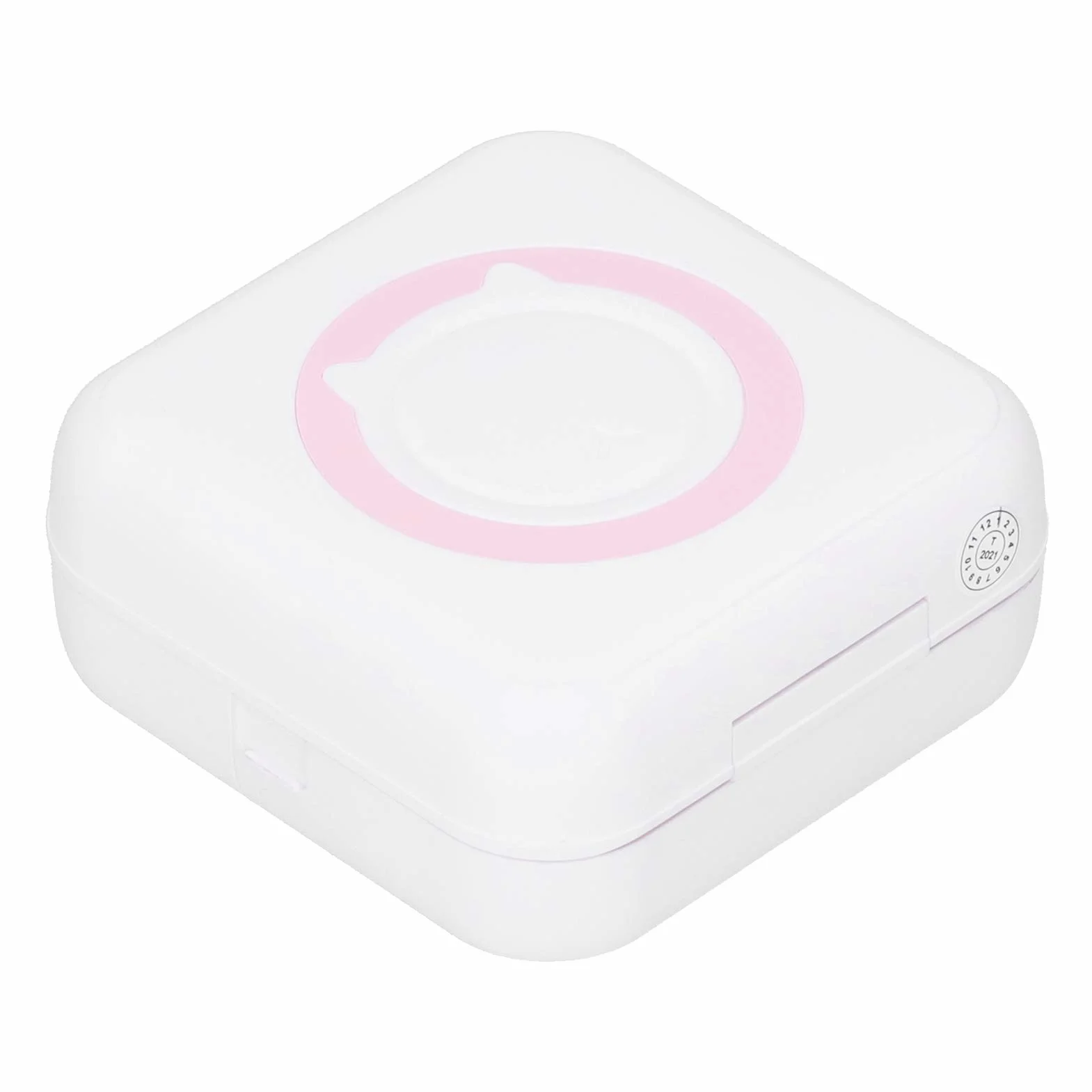 Mini Wielofunkcyjna Drukarka Termiczna, Bezprzewodowa Kieszonkowa Drukarka Mobilna BT, Przenośna Inteligentna Drukarka Zdjęć USB 200 DPI do Wszystkich Smartfonów(Różowy)