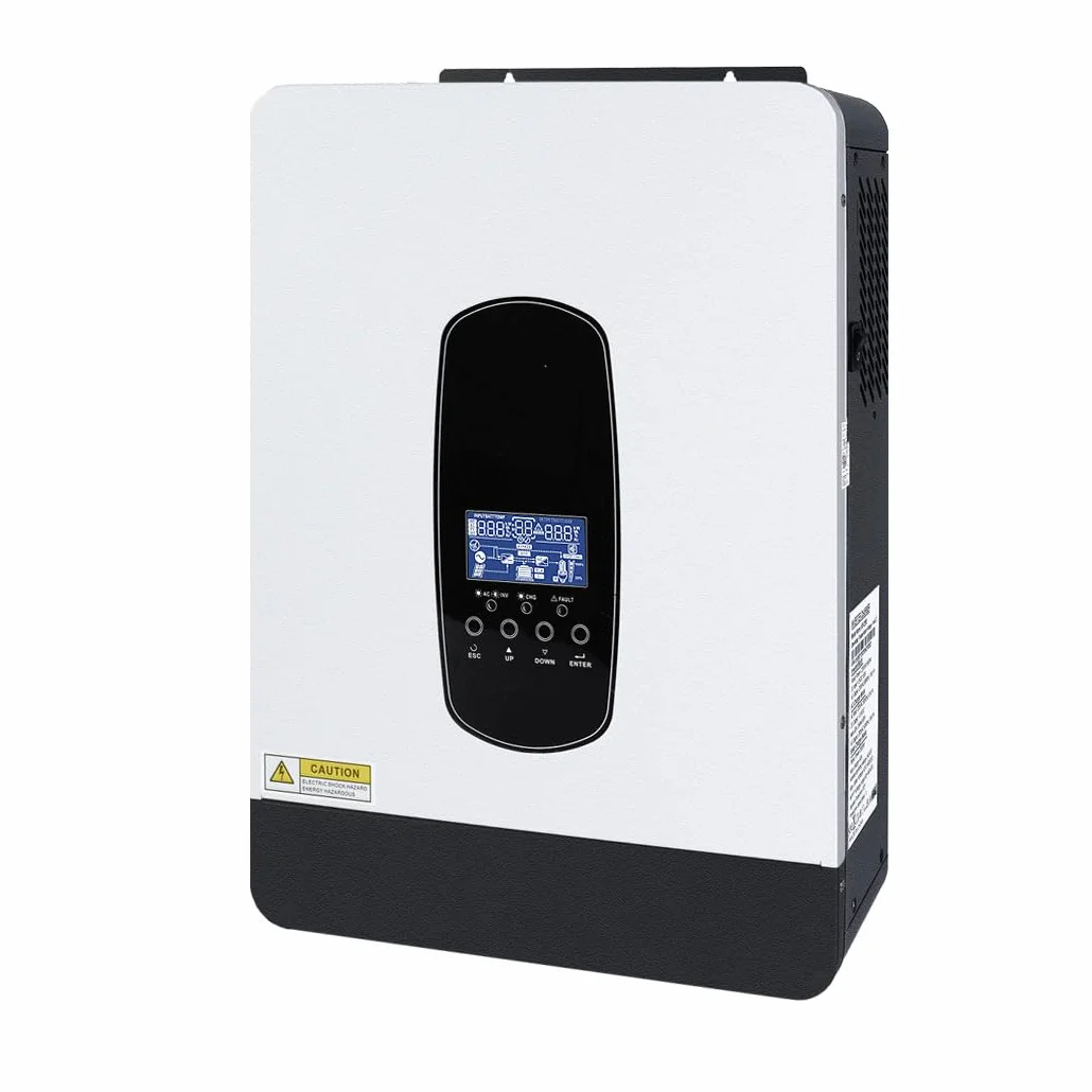 Y&H Solarny hybrydowy inwerter 2200 W, DC 12 V na AC230 V, Off-Grid Falownik sinusoidalny z ładowarką słoneczną 80 A MPPT + ładowarką AC, maks. PV 2000 W, wejście DC55-450 V, nadaje się do akumulatora