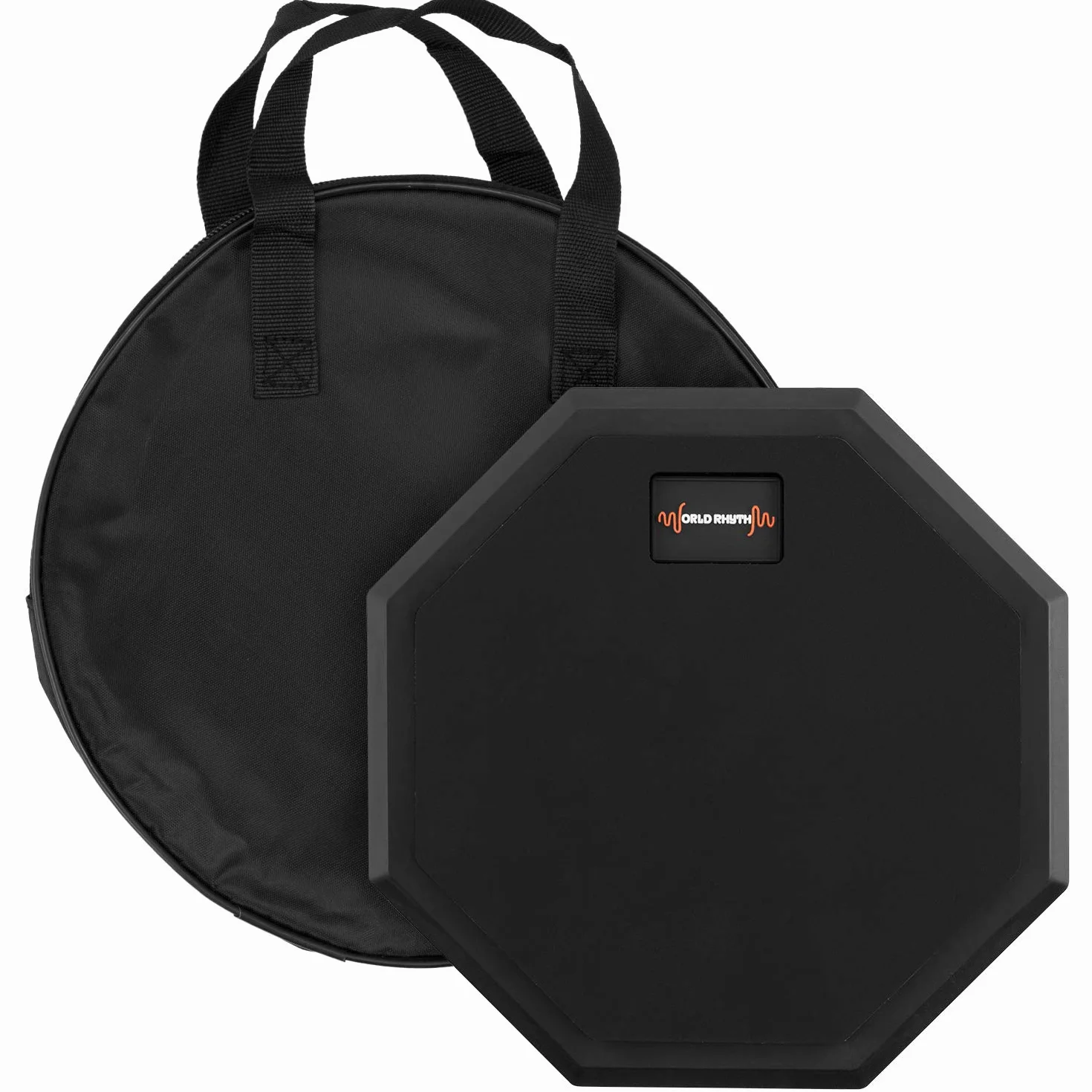 Podkładka do ćwiczeń bębna "World Rhythm 20 cm - 20 cm jednostronna bezgłośna podkładka dla początkujących z torbą do noszenia", WR-605