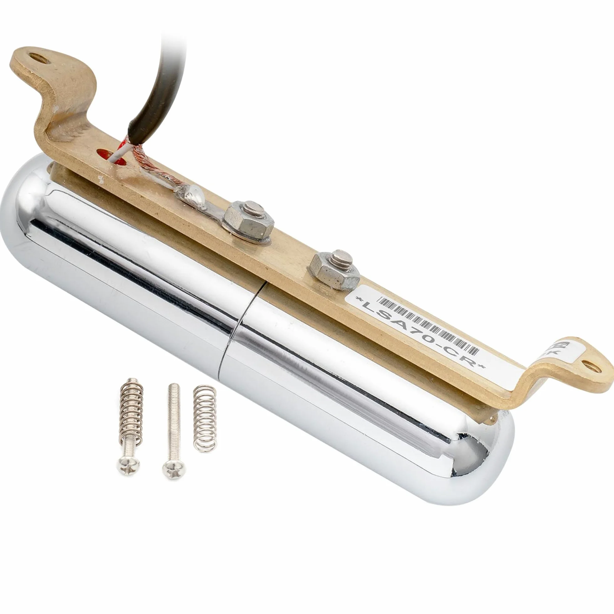 Artec LSA70 Alnico 5 Przetwornik Lipstick Single Coil Neck Pickup 7,5K do Gitary Elektrycznej typu Strat, Chrom