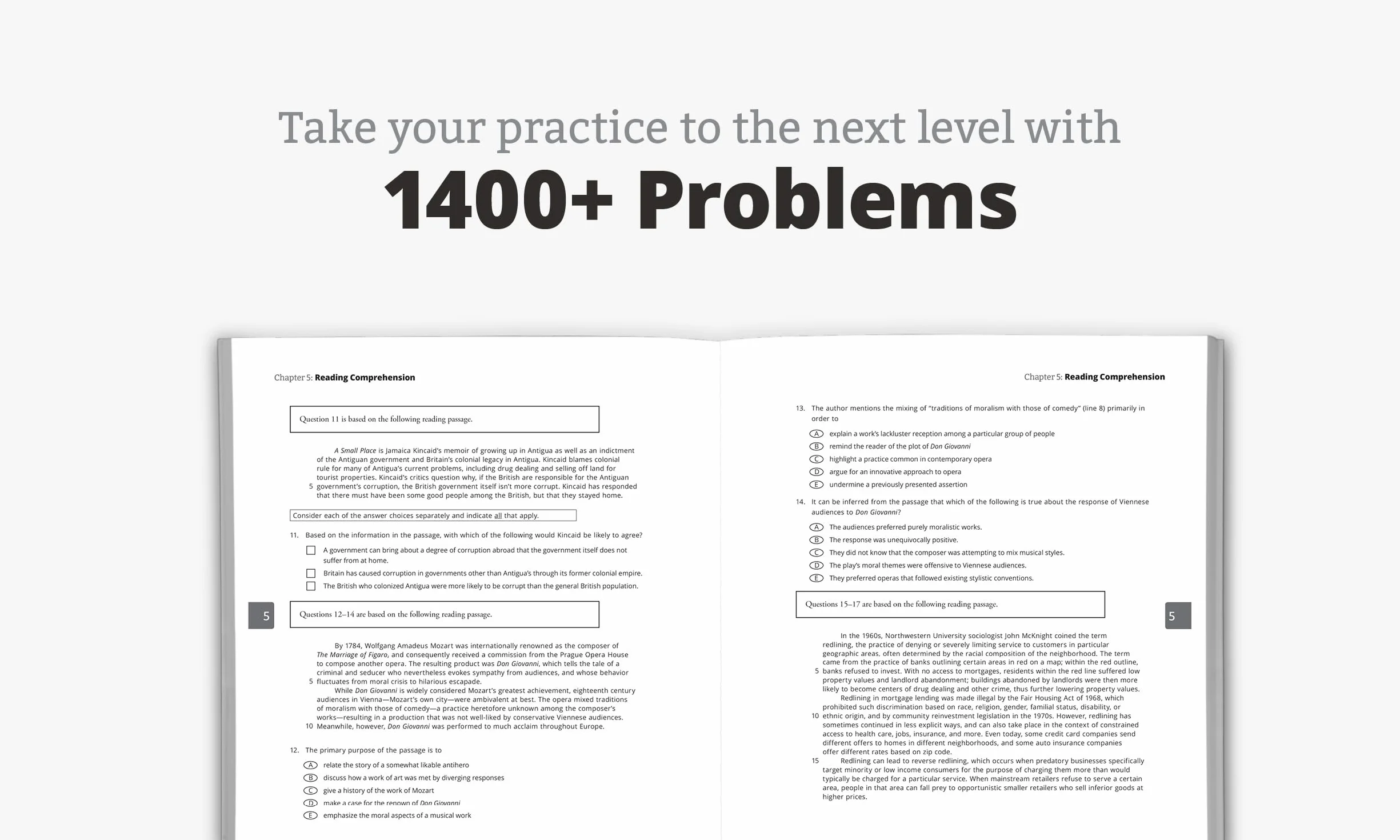 5 lb. Book of GRE Practice Problems: 1,400+ Practice Problems in Book and Online (Manhattan Prep 5 Lb)