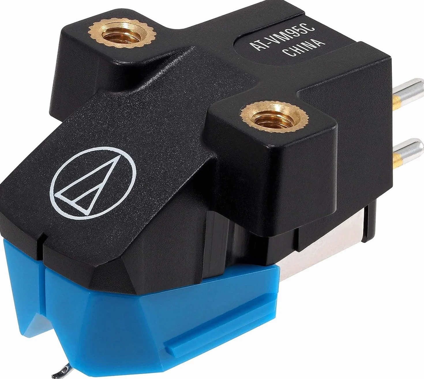 Audio Technica AT-VM95C Dual Moving Magnet Cartridge with Conical Stylus (Black/Blue)