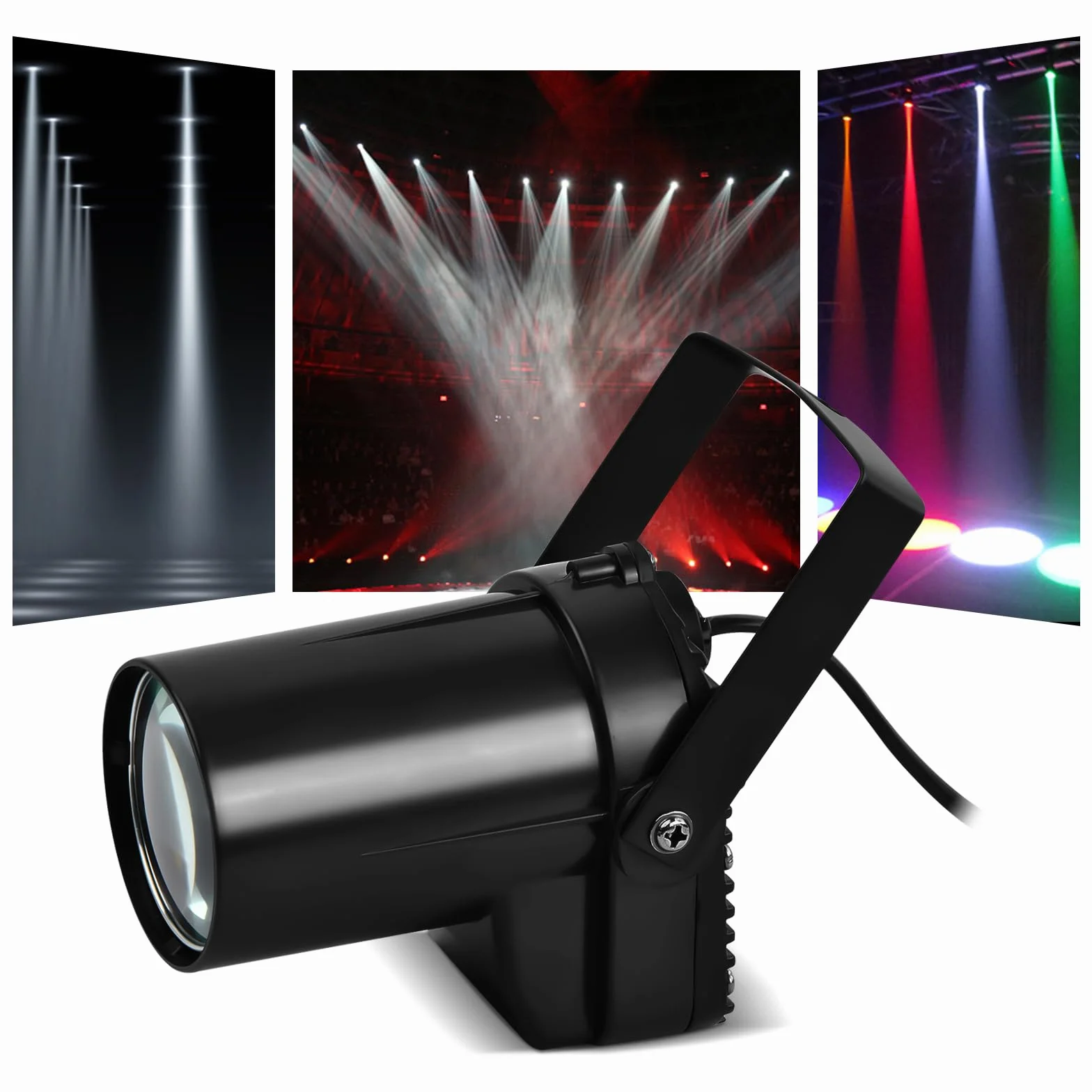 Jinlaili 5W LED Pin Spot Light do lustra, oświetlenie dyskotekowe, reflektory sceniczne LED