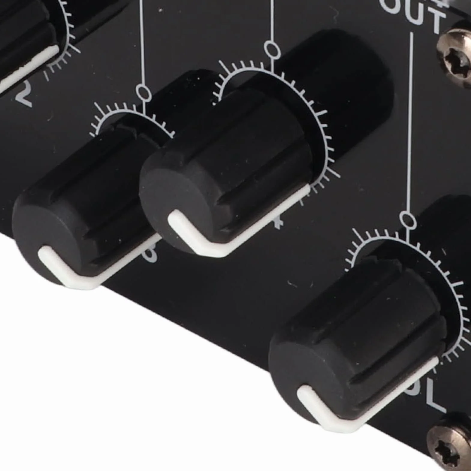 Pasywny Mikser Dźwięku Dźwięk Dwukanałowy, Mini Mikser Audio, Wejście 4 w 1 Wyjściu, Ultra Niski Poziom Hałasu Przenośny Mikser Dźwięku Stereo do Telefonu PC Kluby Bary