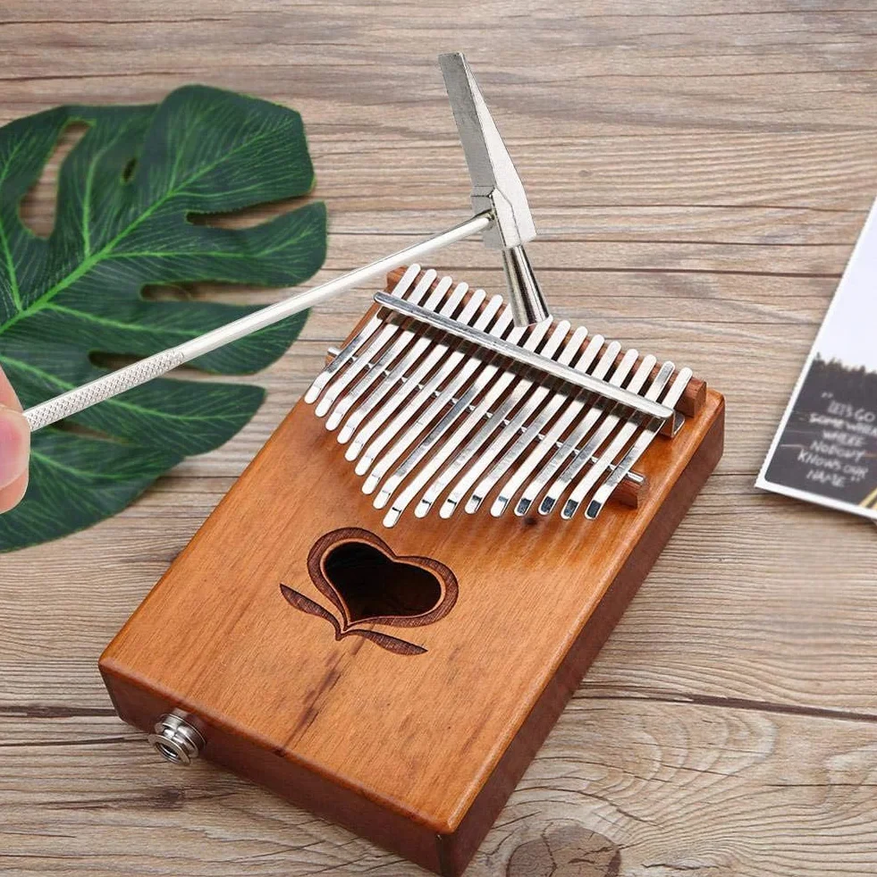 Młotek tuningowy Kalimba, fortepian kciuka Młotek dźwiękowy Kalimba Instrument muzyczny Akcesoria do narzędzi (srebrny)