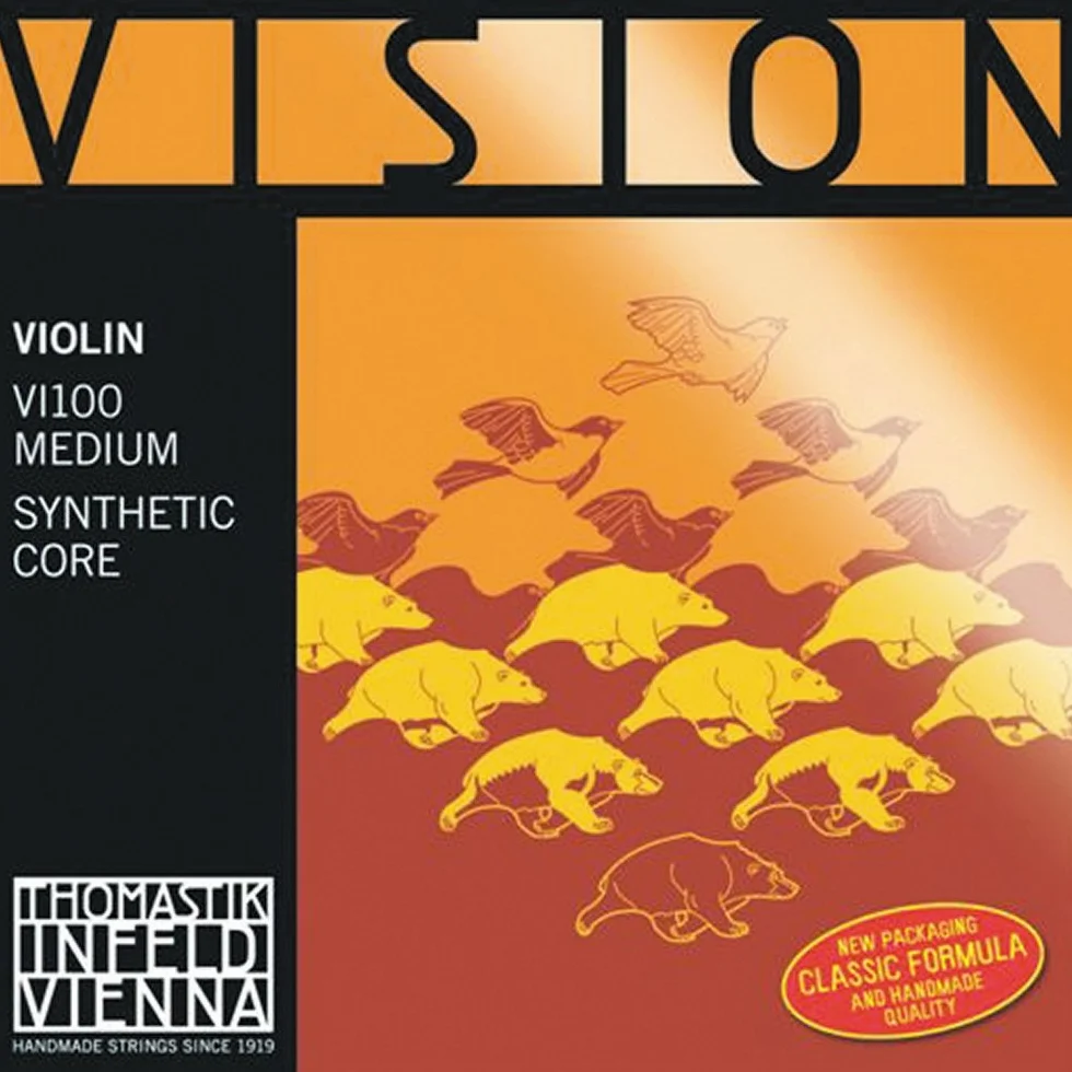 Thomastik Saiten für Violine Vision Synthetic Core, Satz 4/4 Stark