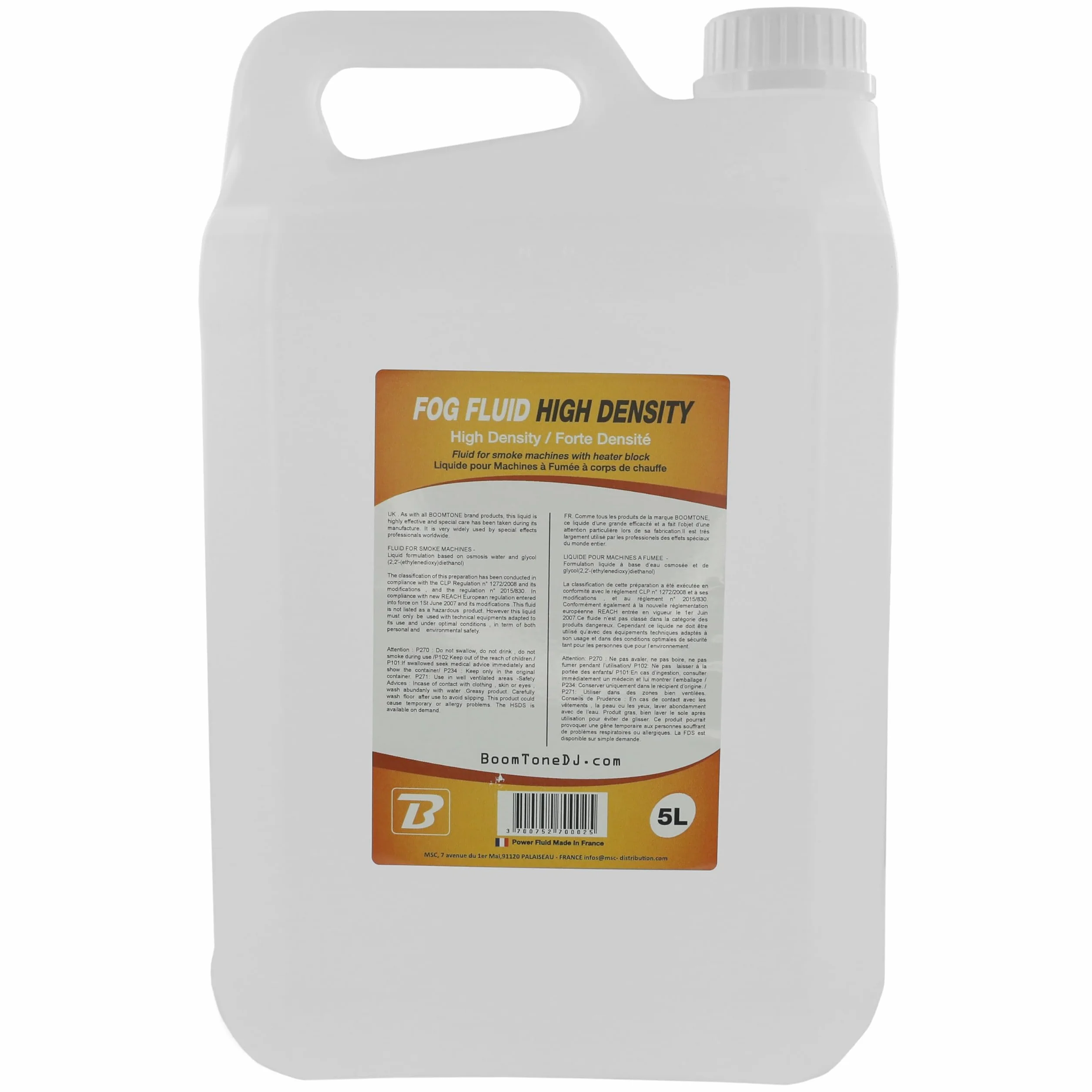 Boomtonedj Fog Fluid High Density Płyn do Mgły, Przezroczysty, 5 l