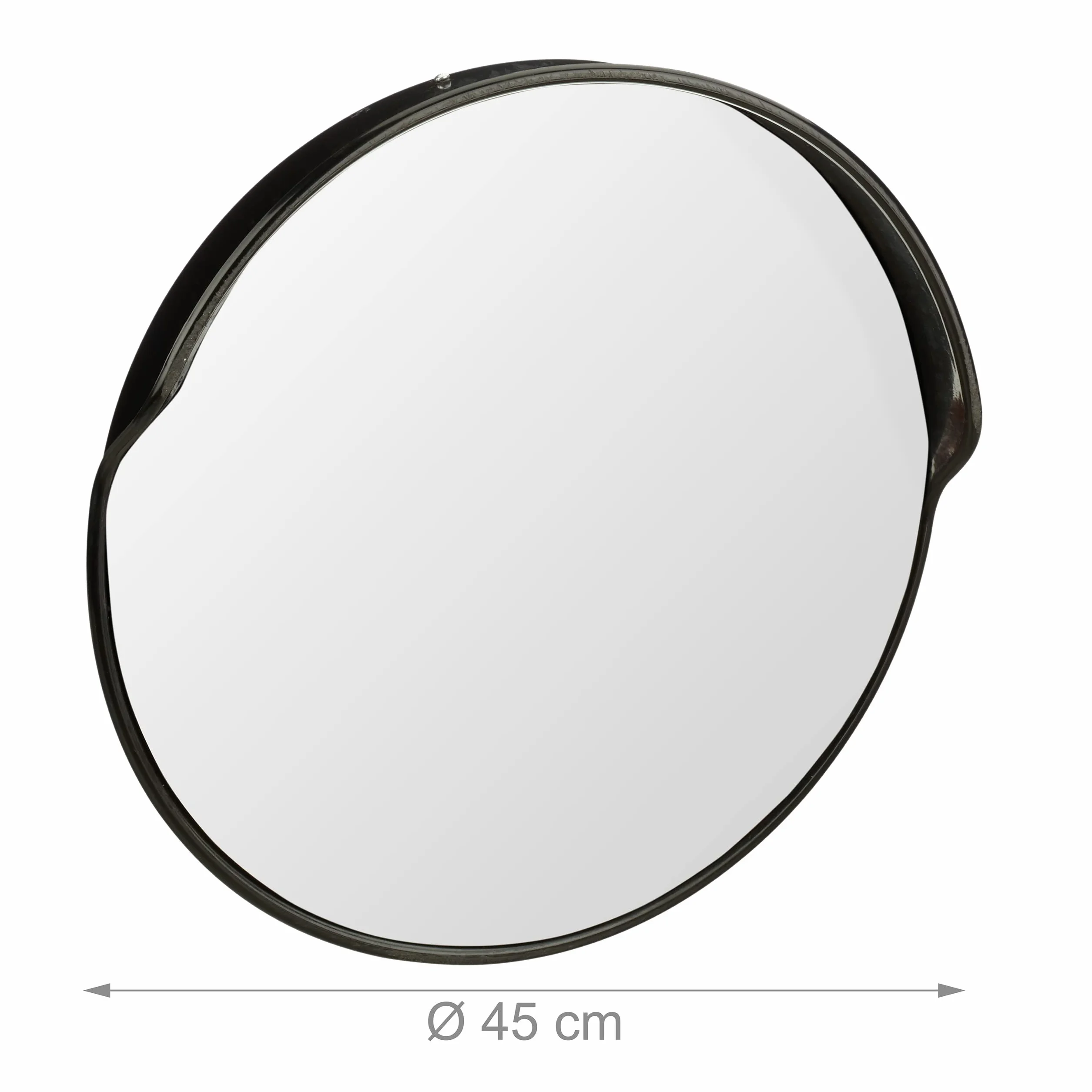 Lustro drogowe Relaxdays 45 cm, profesjonalne, odporne na warunki atmosferyczne, nietłukące, z uchwytem, czarne