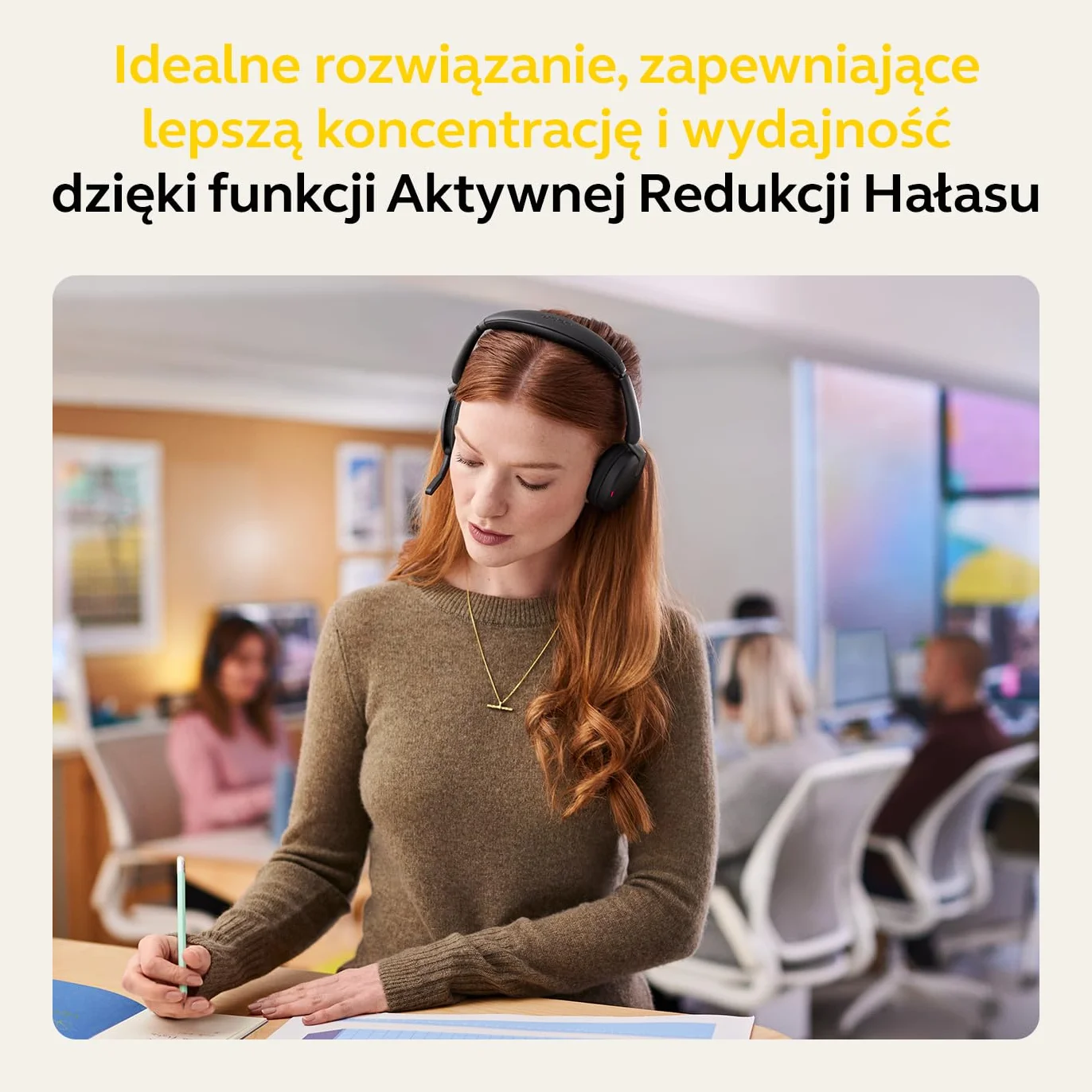 Jabra Evolve2 65 Flex zestaw słuchawkowy stereo z Bluetooth, bezprzewodowa podkładka ładująca, technologia Jabra ClearVoice z redukcją szumów i hybrydowa ANC, współpracuje ze wszystkimi wiodącymi