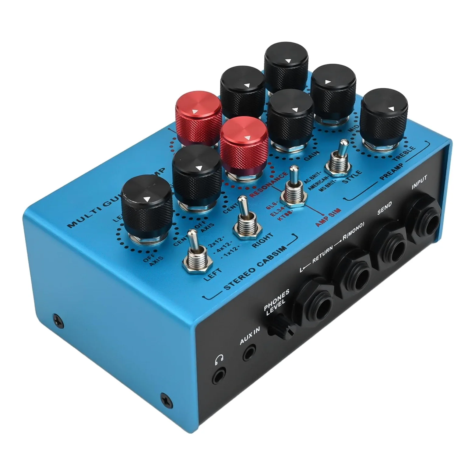 do mosky Audio wielofunkcyjny gitarowy z modelowaniem wzmacniacza i 3 pętlami - True Bypass Stompbox czarny