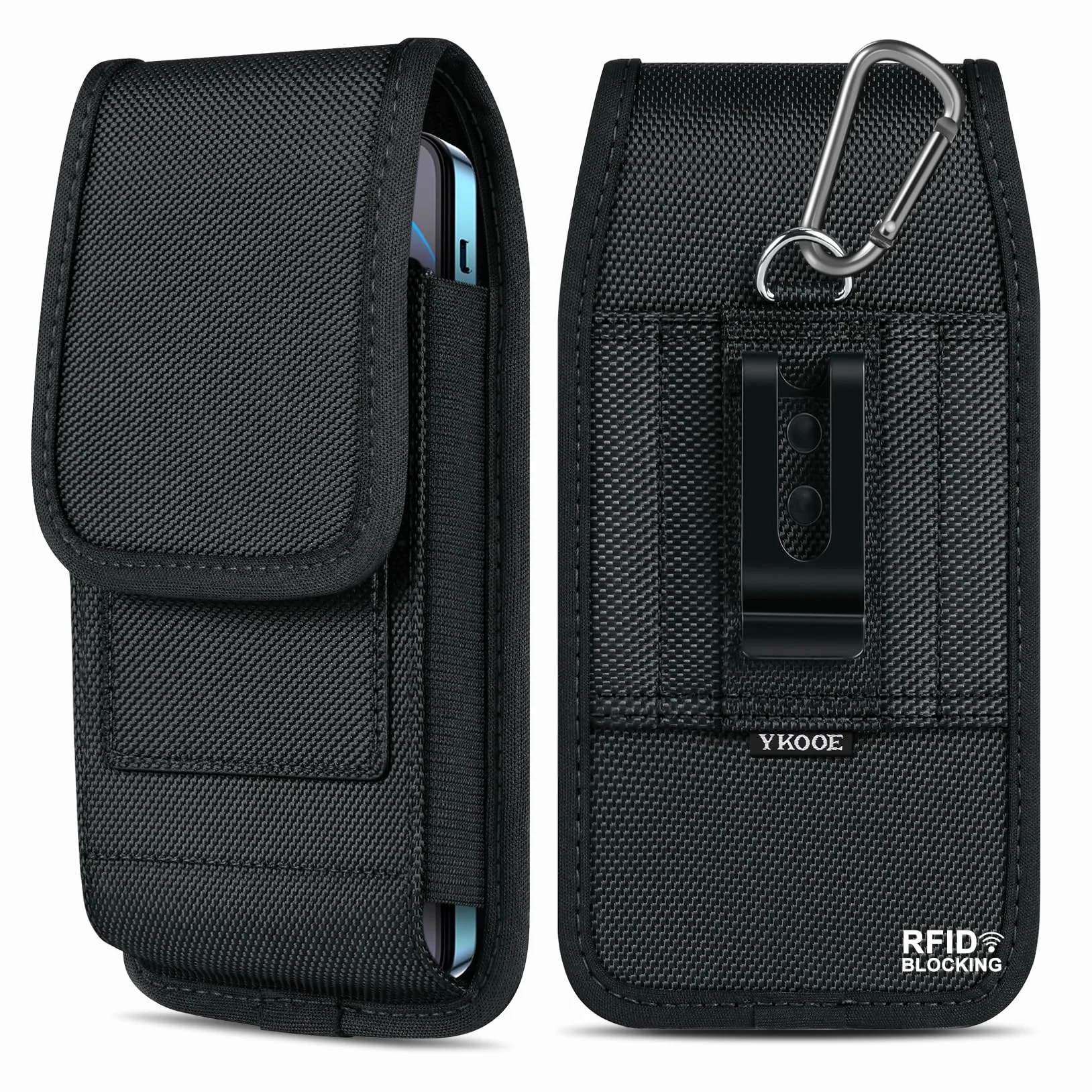 ykooe Etui na telefon komórkowy z blokadą RFID pokrowiec ochronny pokrowiec na telefon komórkowy z klipsem do iPhone 15 14 13 12 11 Pro Max XS 7 8 Plus Samsung Galaxy A54 A53 A52 A12 A32 S23 S20 S21